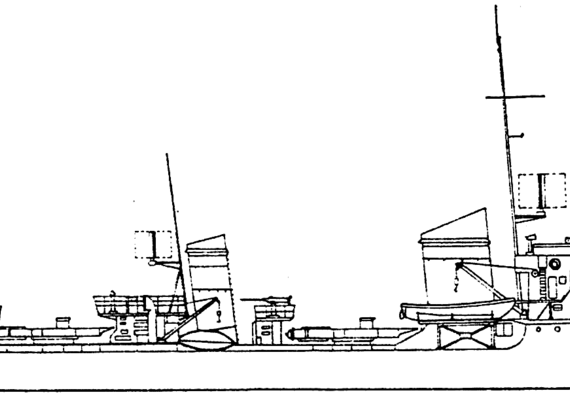 DKM Jaguar 1944 [Type 24 Torpedo Boat] - drawings, dimensions, figures